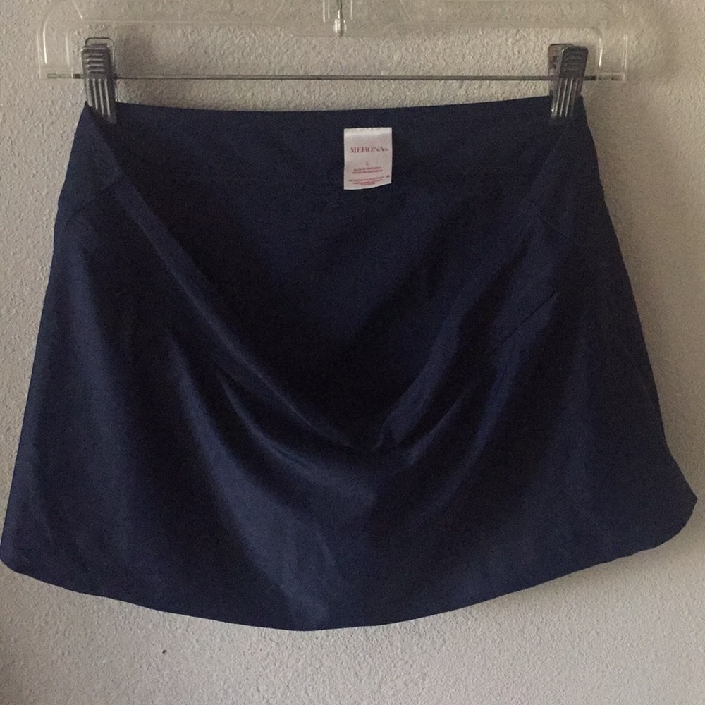 Merona navy blue bottom swim skirt.